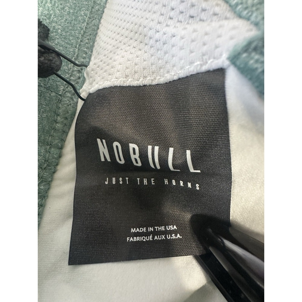 NOBULL Women's High Neck Sports Bra XS Blue Melange Strappy Back NWT - Picture 8 of 9
